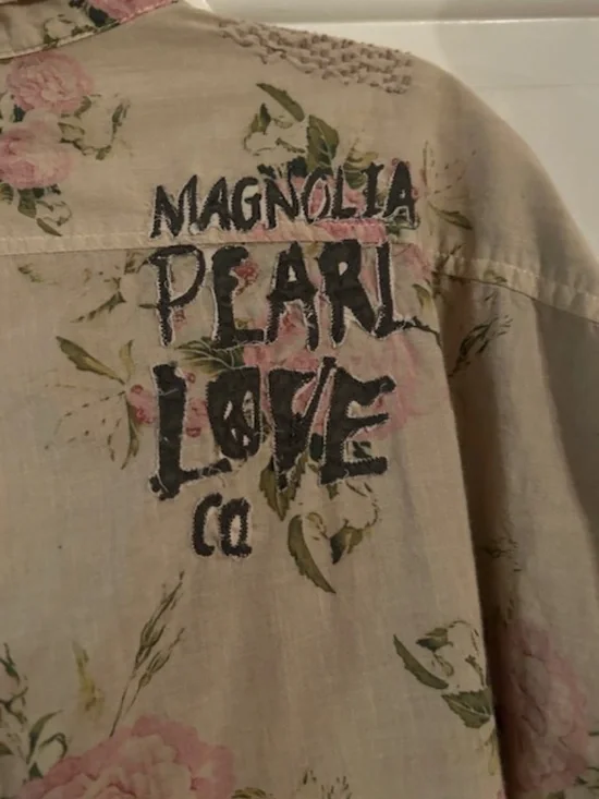 NWT - Magnolia Pearl Printed Adison Workshirt Top 1901 Springlove - Picture 7 of 13